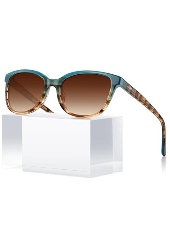 Designer Acetate Womens Polarized Sunglasses Fit Most Face Shapes
